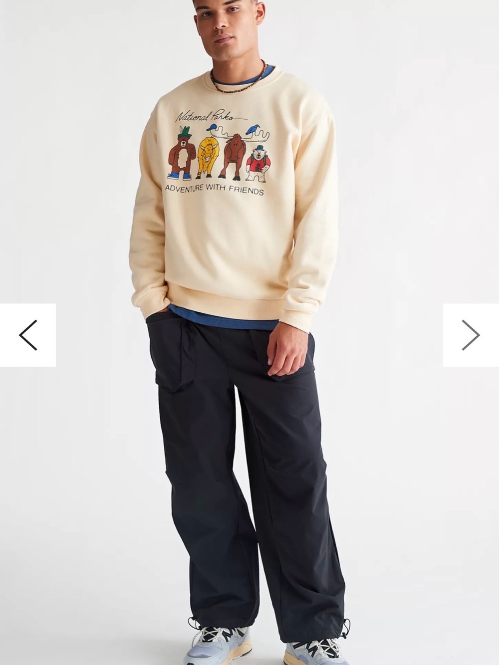 Parks Project Adventure With Friends Crew Neck Sweatshirt sz XS - Picture 3 of 5